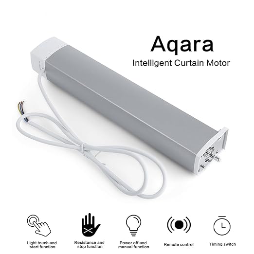 محرك ستارة إصدار واي فاي، قضبان Zigbee تعمل للمنزل الذكي مسار ستارة صامت من Aqara محرك ستارة إصدار واي فاي، قضبان Zigbee تعمل للمنزل الذكي مسار ستارة صامت من Aqara